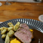 rosa gebratenes Schweinefilet, schwäbisch Hällisches Landschwein, Hauptgang, Rezept, Feinschmecke
