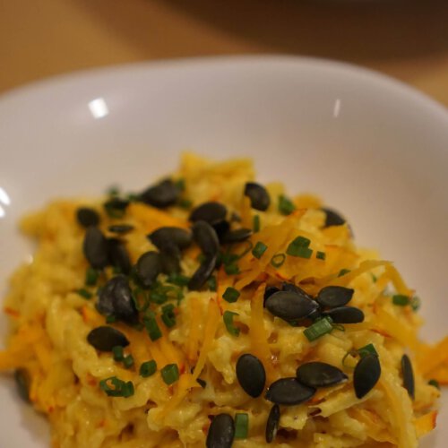 Kürbis-Käsespätzle